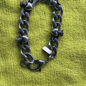 Silver Heart Charm Bracelet